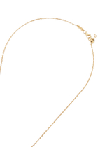 Letter F Pendant Necklace, 18K Gold & Diamond